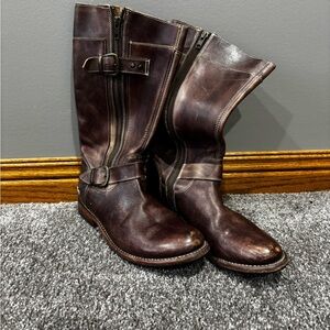 Bed Stu Dark Brown Leather Women's Boots